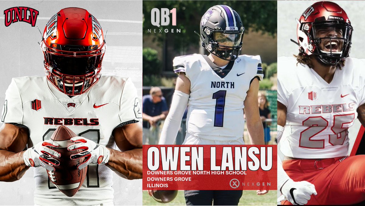 2026 QB Owen Lansu @OwenLansu12 Downers Grove North @DGNFootball (Downers Grove-Illinois) powered by @NxtLevelAtx has added an offer from D1 FBS Mountain West Conference member UNLV @unlvfootball