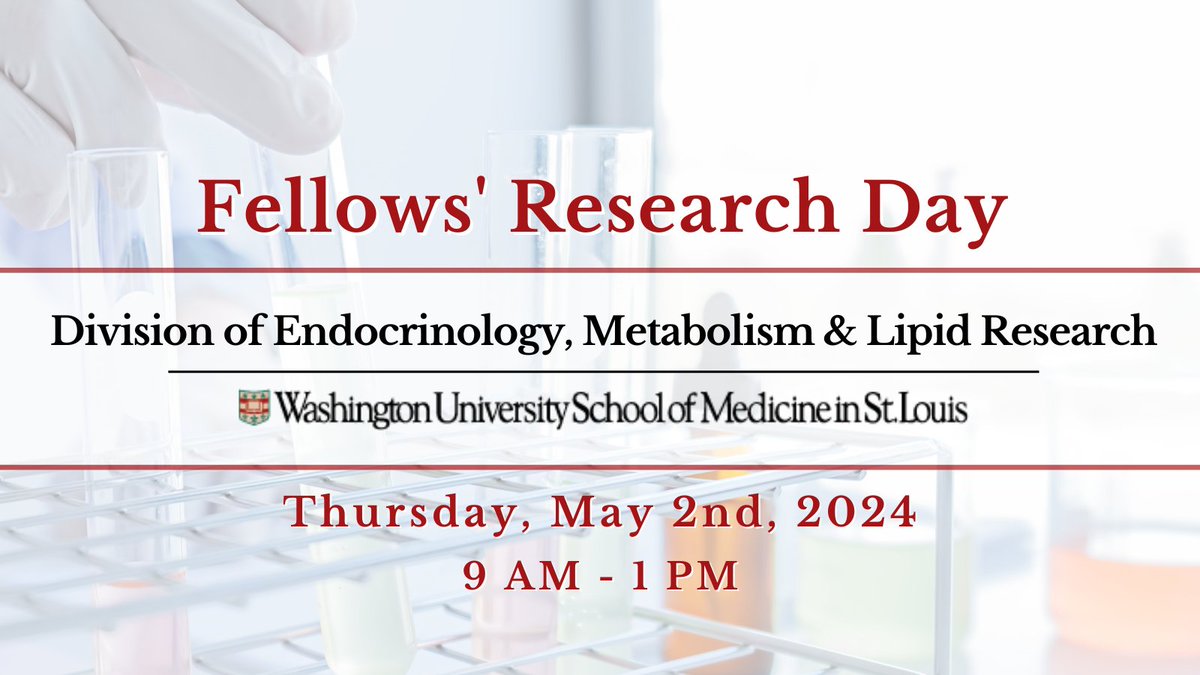 This Thursday, our Endocrinology, Metabolism, Obesity and Diabetes Seminar series will be replaced by Fellows' Research Day! For more information, visit bit.ly/3Ul00Mf.