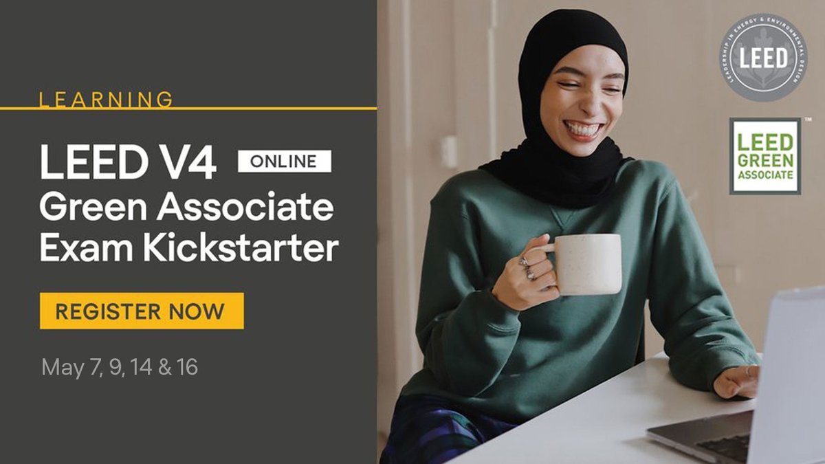 CAGBC's tweet image. Are you a student looking to get your #LEEDV4 Green Associate credential? Get 40% OFF of our 4-session exam prep course led by a highly-qualified Canadian instructor. Register now for sessions starting May 7:  ow.ly/C88z50Rm3Mf