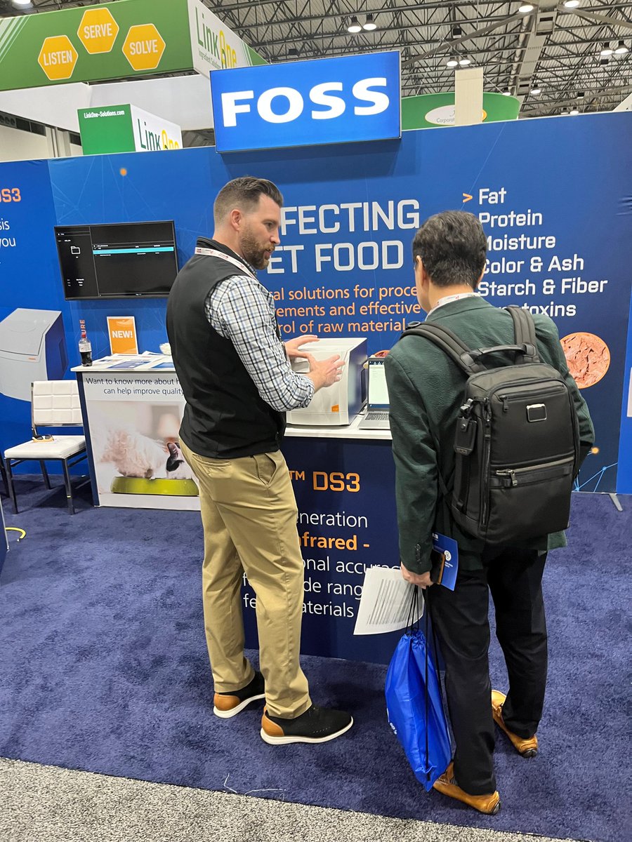 There is still time to stop by booth 1835 at Petfood Forum and visit with us! The FOSS team is ready to answer all your questions about how FOSS analytical solutions help you meet quality standards for dry/wet petfood and treats. pff24.smallworldlabs.com/exhibitors/exh…