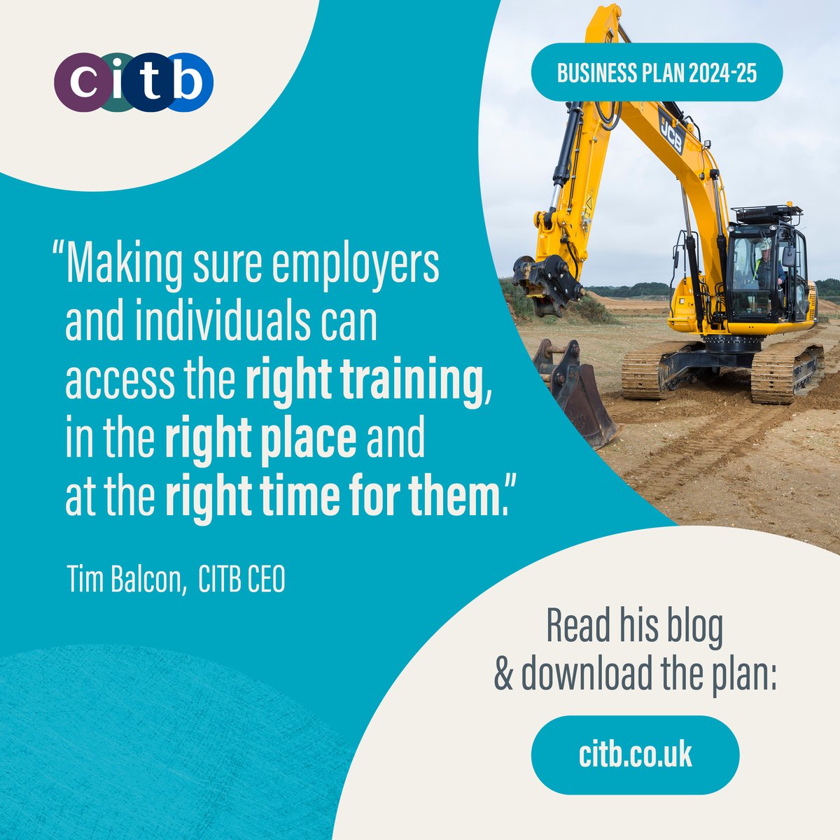 The launch of this year's Business Plan shows our intention to work in partnership with #employers so the training demands of the #construction industry can be met with high-quality, accessible #training provision. Read CITB CEO Tim Balcon's blog here: bit.ly/3JzwhtX