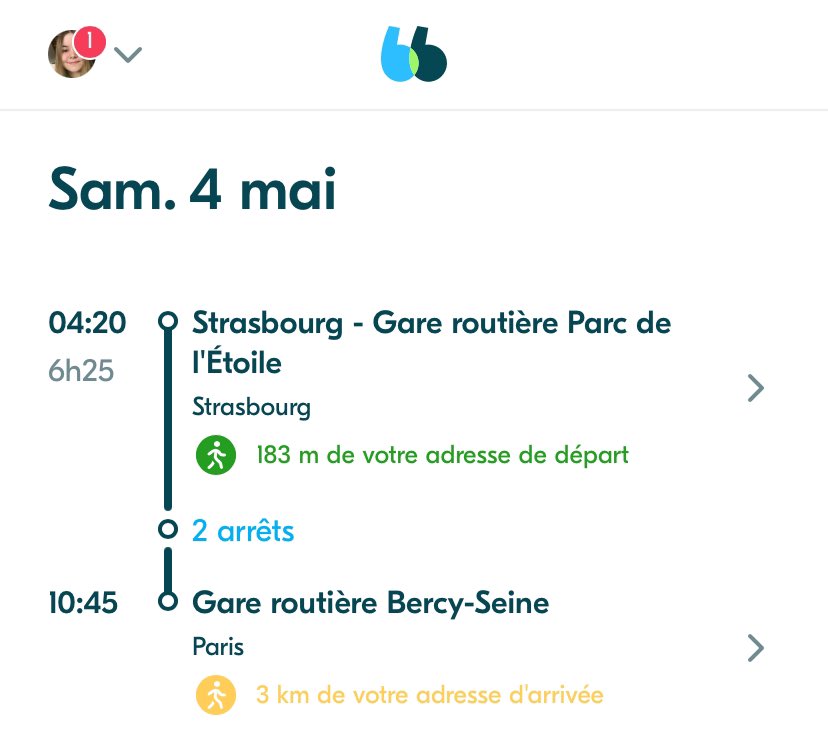 est-ce qu’il y aura quelqu’un ici qui par tout hasard prend ce blablacar bus à strasbourg samedi 4 mai et qui passe par hautepierre pour y aller ou qui pourrait faire un petit détour pour faire du covoiturage ? il n’y a pas de tram a cette heure et les taxi coute trop cher 🥹 svp