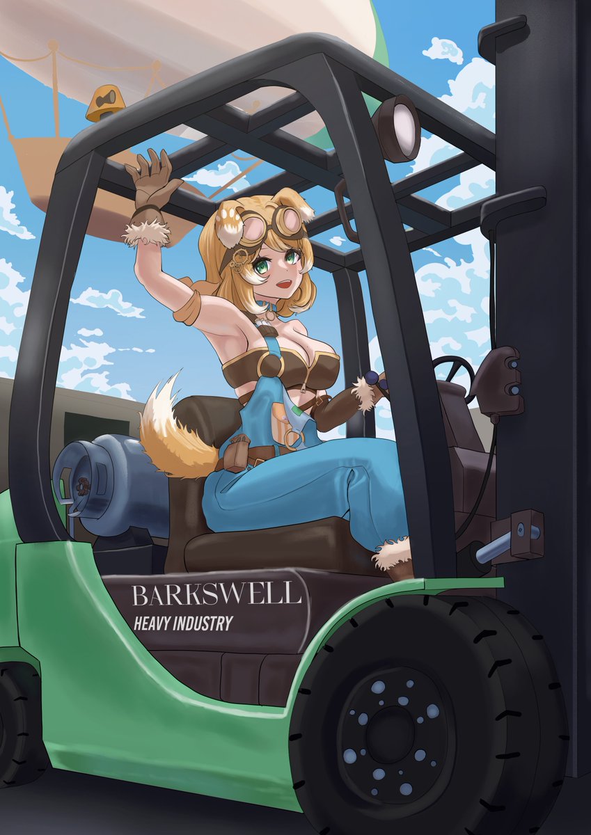 I'm gonna take a guess and say that Bonnie's gotta be forklift certified with how based she is #Bonnillust