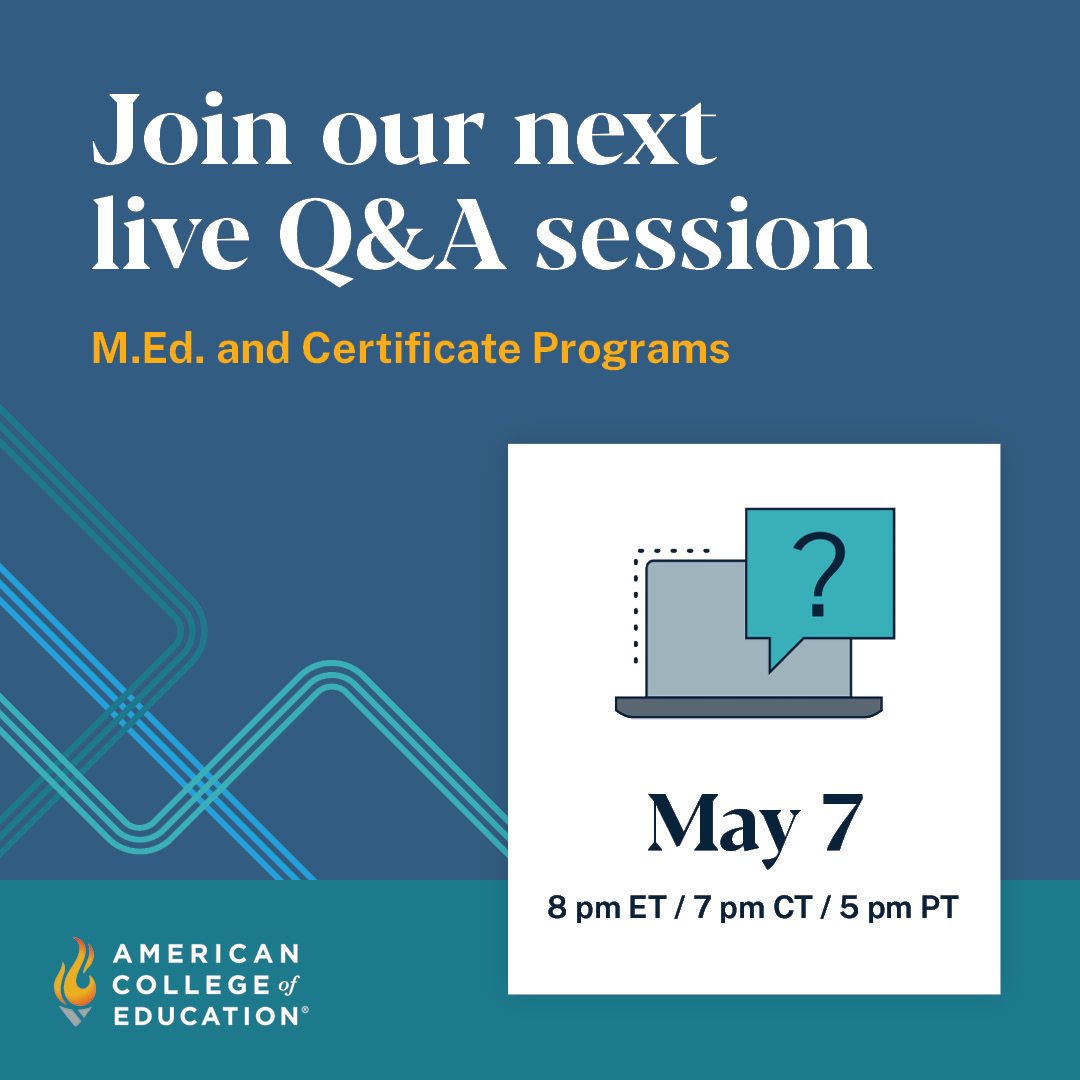 Join our expert enrollment team next week on Tuesday, May 7 at 8 pm ET to get your questions about master's and certificate programs answered in real time. Can't make it? Register and we will send you the recording. RSVP: bit.ly/3Uf6V9A