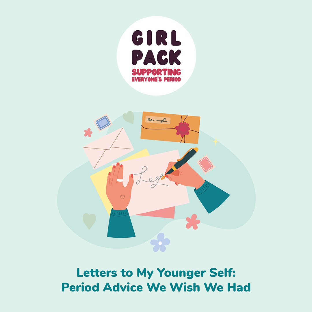 💌 Letters to My Younger Self: Period Advice We Wish We Had 💌 If you could send a letter back in time, what period advice would you give your younger self? Let's share our collective wisdom and support the next generation of menstruators. ✉️ girlpack.org/.#PeriodWisdom