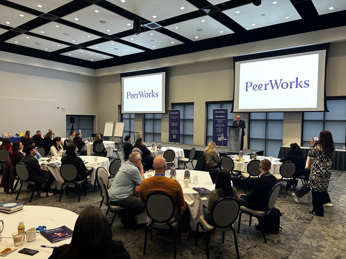 Delivering opening remarks at the Annual Peer Works Conference this morning was truly a pleasure. This two-day conference will create spaces for attendees to engage in ethical peer support training,  information sessions and amplify marginalized youth voices.