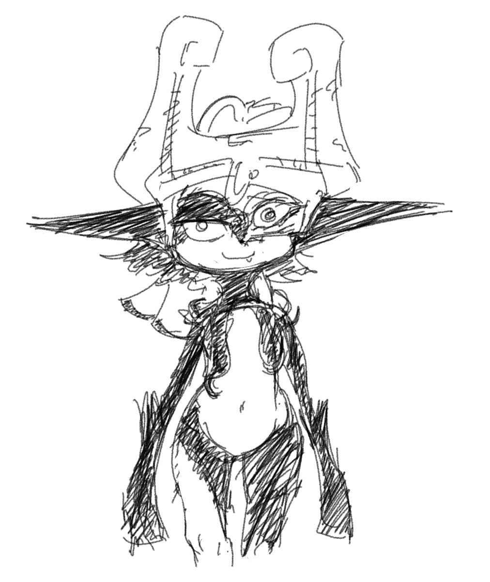 midna doodles cause she's been on my mind as of late