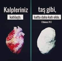 Kur’an, gerçekten Allah’ın kitabı İsrailoğullarını bu kadar isabetli olarak ancak Allah’tan gelen vahiy anlatabilir. “Kalpleriniz yine katılaştı; artık kalpleriniz taş gibi, hatta daha da katıdır” Bakara 2/74 Taşın bile faydalı bir yönü vardır; SİZİN hiç faydalı yanınız yok