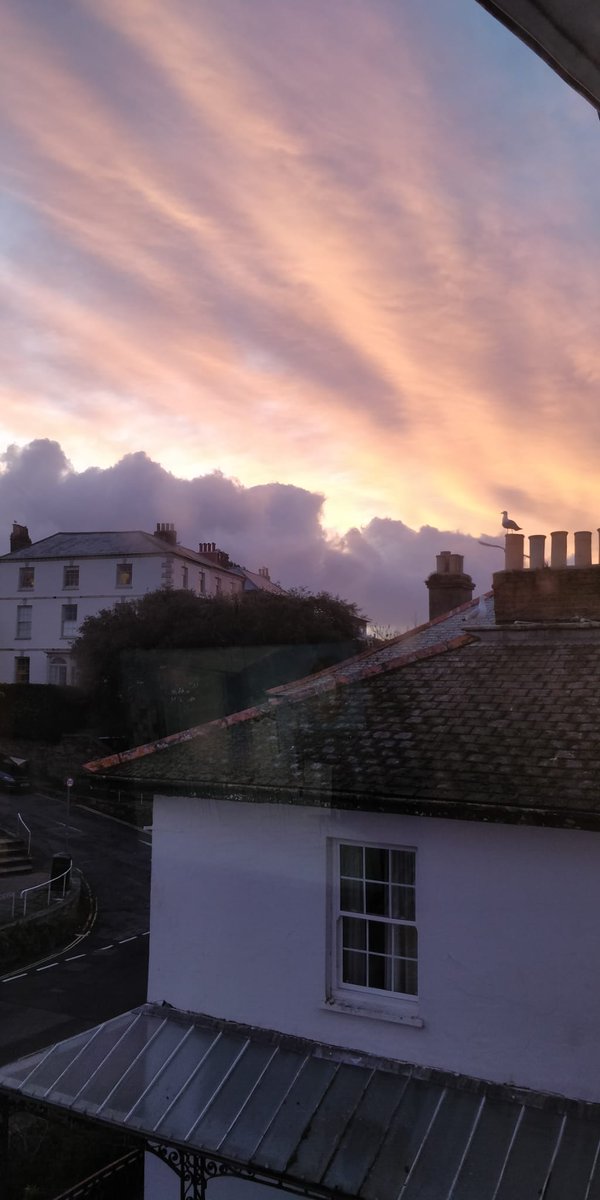 Birdseye view of a dramatic night sky in fabulous #Cornwall