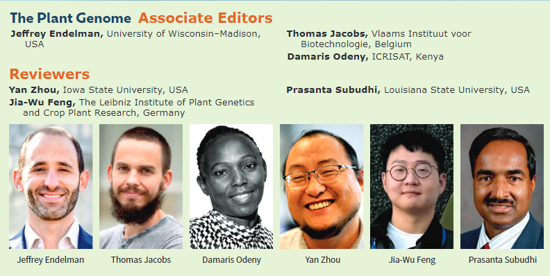plantgenome's tweet photo. We are pleased to announce the winners of this year's @plantgenome Editor's Citation for Excellence awards. We recognize their outstanding contributions in manuscript review.

https://t.co/BtsAY9lGyD https://t.co/6TXCsCVtc2