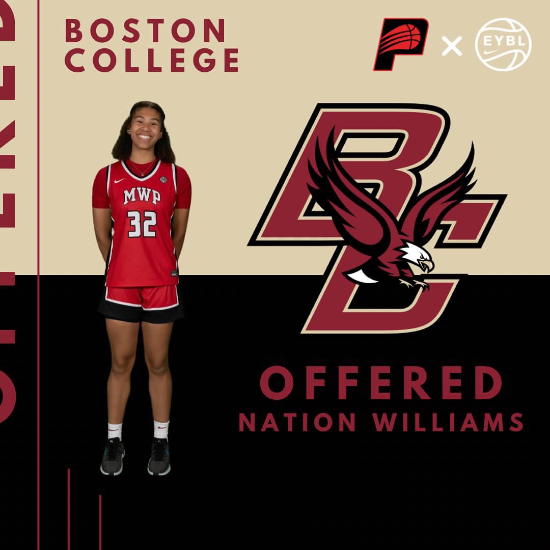 After a great conversation with @CoachMcNamee and @CoChrisD1, I’m thrilled to receive an offer from @BC_WBB!!