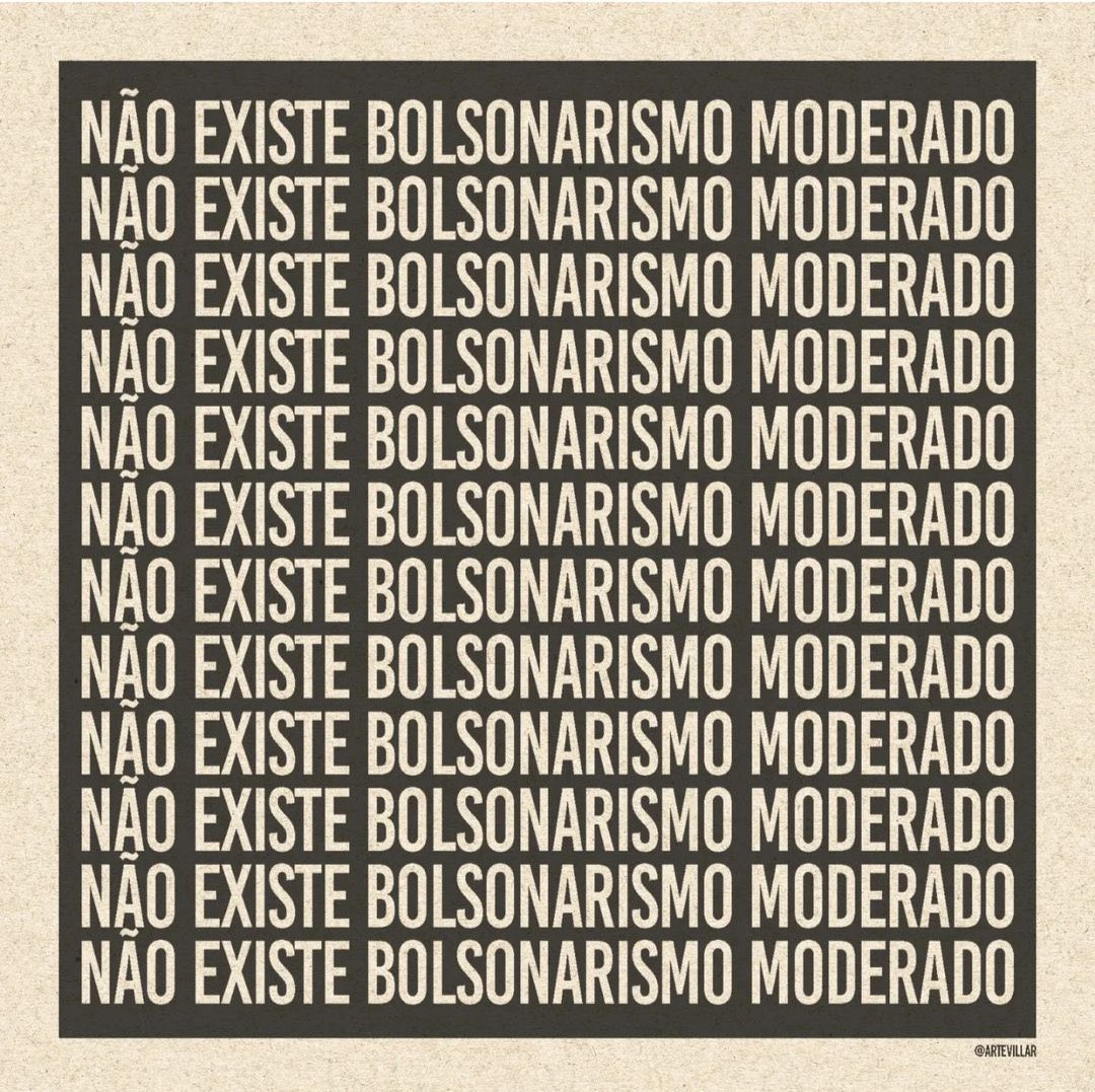 Repita mil vezes: Não existe bolsonarismo moderado. Tarcisio é extrema direita. PATRIOTAS COM CRIME