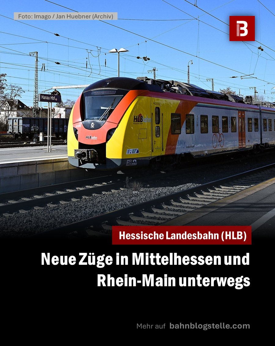 Mehr Infos:
bahnblogstelle.com/215807/neue-zu…

#HLB #Hessen #HessischeLandesbahn #Mittelhessen #RheinMain #Alstom #Bahnindustrie #Treysa #Marburg #Dillenburg #Gießen #Frankfurt