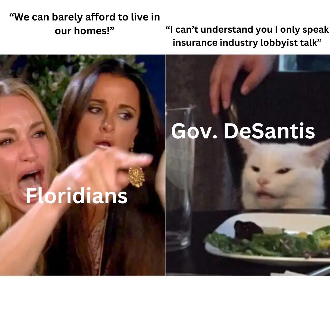 Gov. DeSantis’ PAC has raked in over $3.9 million from the insurance industry while many Floridians can barely afford to keep a roof over their head. #housingcrisis #housingcrisisfl #propertyinsurance