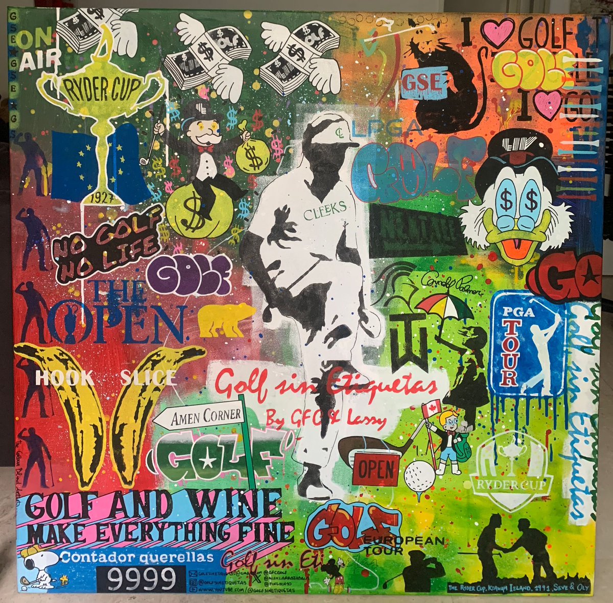 😍Aquí la impresionante obra de arte que nos ha regalado el gran artista Ángel Jacinto. Un auténtico homenaje plagado de detalles del programa. ¿Cuál es tu favorito?