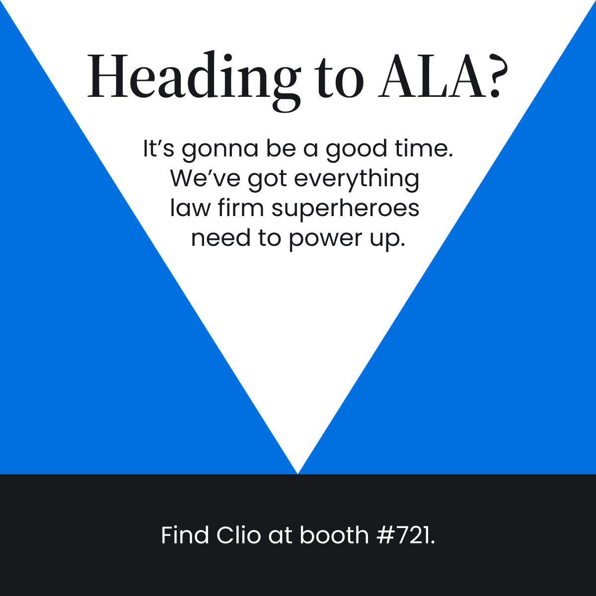 It's gonna be May, and we're gonna be at ALA’s 2024 Annual Conference & Expo. 🗓️ We’re looking forward to connecting with the legal community in Aurora, Colorado from May 19 to 22 for #ALAConf24 👉 bit.ly/3UGxMMj