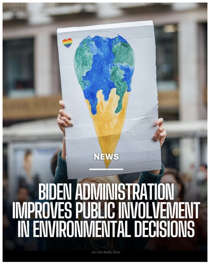 Exciting News! 🎉 The Biden administration modernized and strengthened the National Environmental Policy Act (NEPA), ensuring YOUR voice will be heard in environmental decisions. It will foster better agency decision-making AND gives more communities a seat at the table.