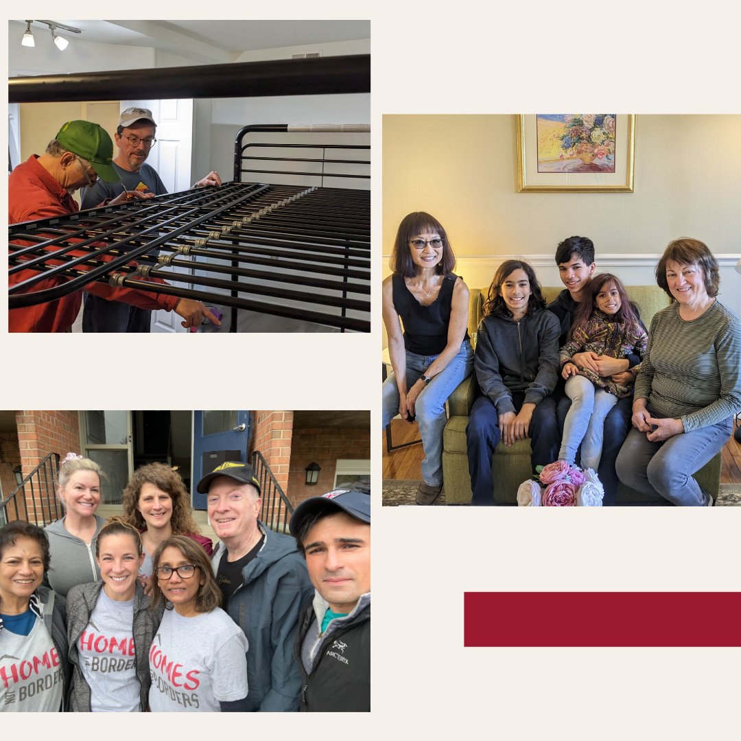 Can't let April and #VolunteerAppreciationMonth go by without thanking all our awesome volunteers! Pictured are some of our stalwart set up volunteers (warehouse posting to follow). Thank you for making a HUGE difference in the lives of newly arrived refugees and forced migrants!