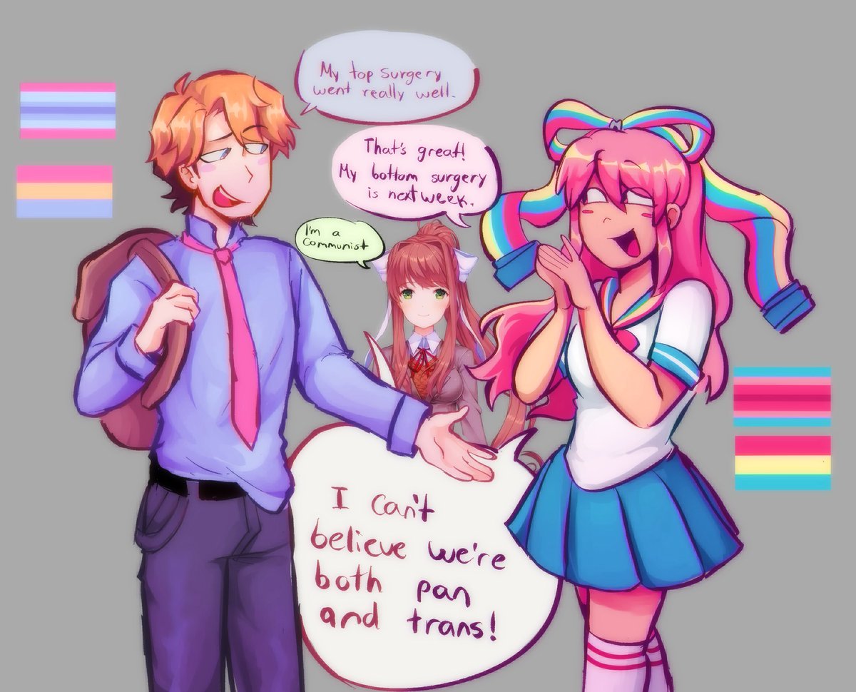 T4T besties and Monika

#senpaifnf #monikaddlc