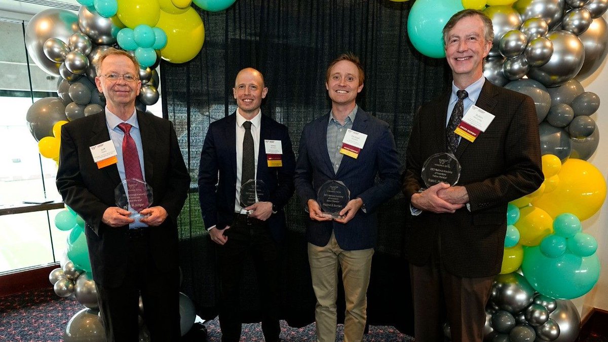 .@virginia_tech recently celebrated (count them four) @AcadofInventors inductees at the 'Inspiring a Culture of Innovation' event. 🎉👏 bit.ly/3xTZoFR