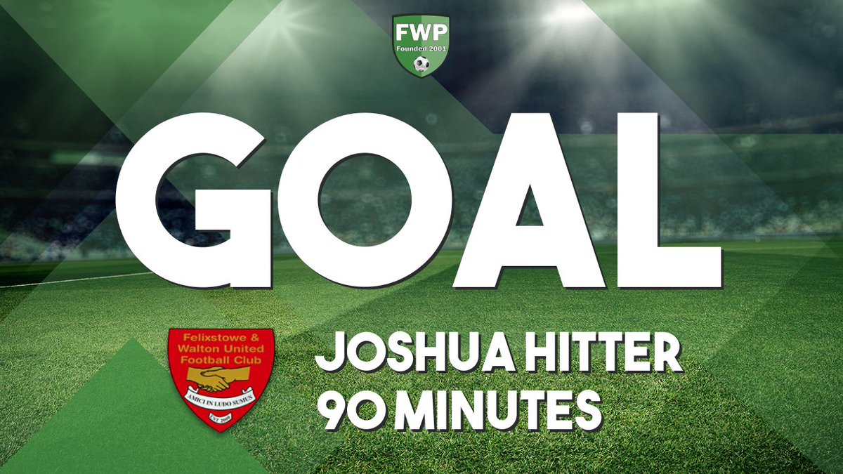 GOAL: FELIXSTOWE & WALTON UNITED 2-2 Bowers & Pitsea - Joshua Hitter (90'+1) #IsthmianLeague fwp.co/KaCyYp