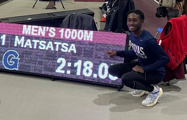 @pennrelays Tinoda Matsatsa: Set the NCAA record in the 1000m (2:18.05) in January

Won his first 4 collegiate races for @HoyasTrackXC 

Big East 800m runner-up as a freshman

Ran on Georgetown's runner-up DMR at @pennrelays and returned to anchor their fourth place 4x800m