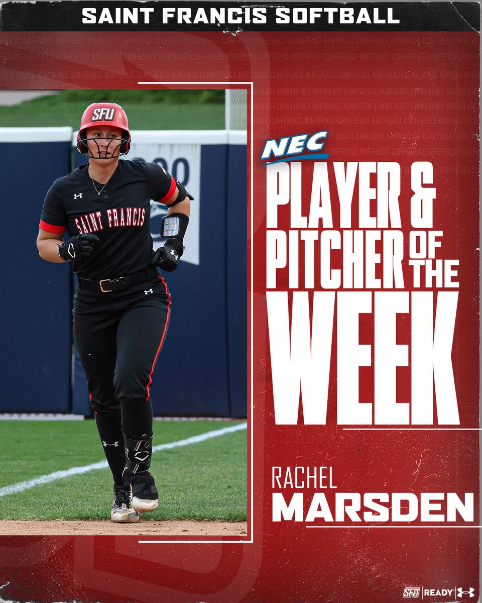 Rachel is your NEC Player AND Pitcher of the Week ⭐️

🥎 Marsden, Nash and Vesco named NEC Prime Performers

📰 tinyurl.com/yrnk6ot8

#LiveBeChoose