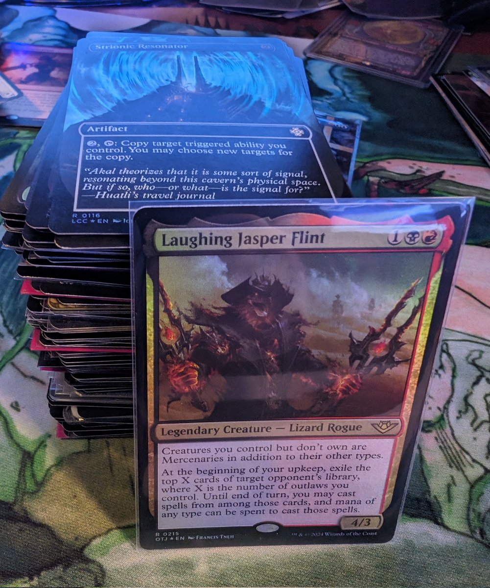 Ok. Cards pulled for tonight's casual game with @mookdubsmtg @callahanishere and @mtgfrenzy. Now the hard part is turning it into a deck in the next 4 hrs.