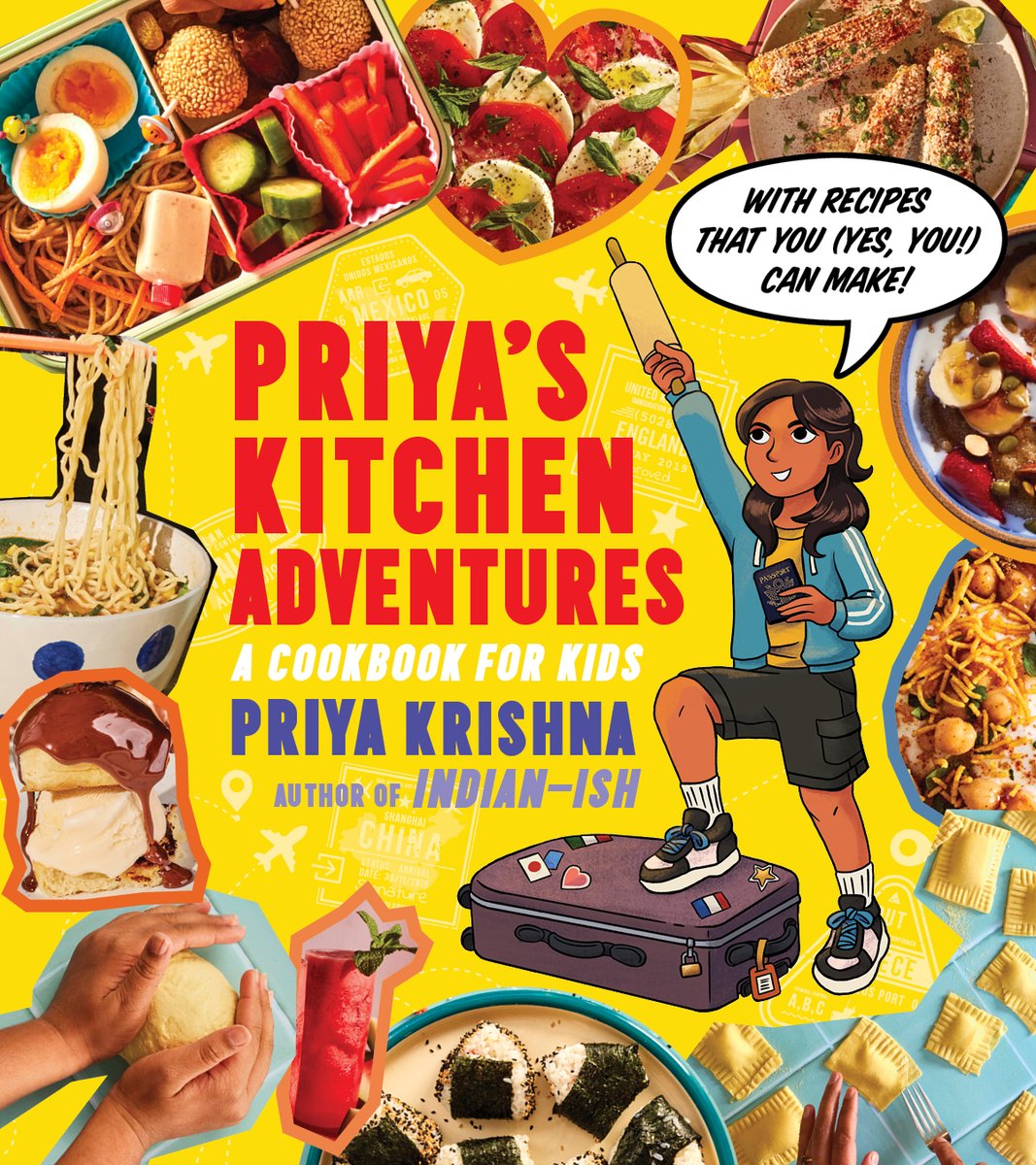 my cookbook for kids, Priya's Kitchen Adventures, is out today -- I am so incredibly proud of this one, and hope that it can help kids (and maybe adults, too) become more open and curious cooks and eaters. And kids deserve more diverse books, too!!!!