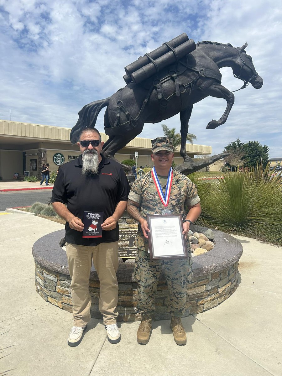 From Marine Corps to Adult Volunteer extraordinaire! 🌟 Congrats to Camp Pendleton Young Marines Adult Volunteer Rhoane Palmero on receiving the Presidential Silver Volunteer of the Year at @MCIWPendletonCA 🎖️. Keep shining bright! #SemperFi #VolunteerSpirit