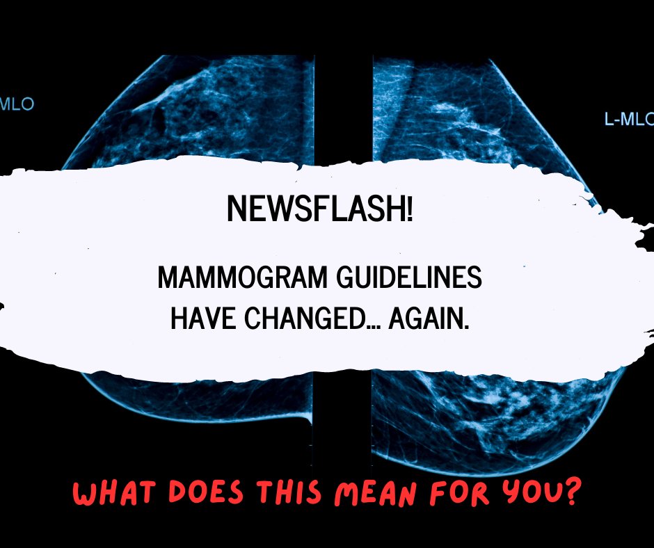 News flash: #USPSTF now recommends that all women get screened every other year starting at age 40.  Which recommendation should you follow?  At WISDOM, we personalize recommendations according to your risk.   #screeningguidelines #personalizedhealthcare #breastcancerprevention