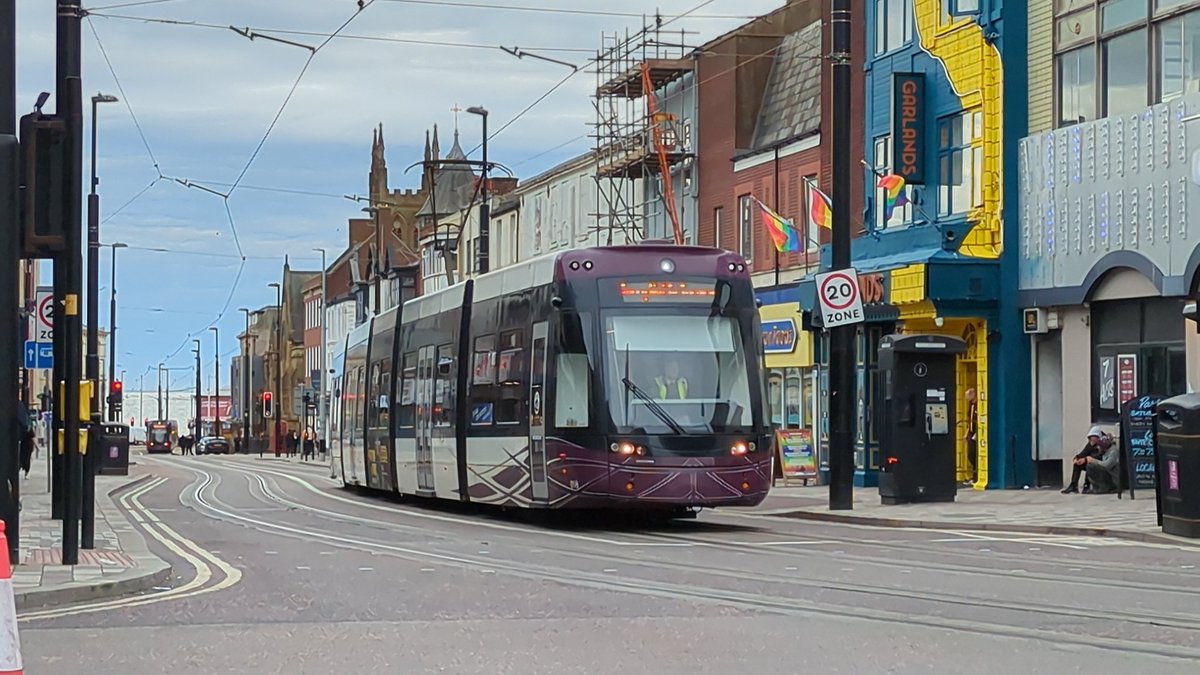 Two trams on training today. 003 and 018 getting ready for the opening of the #talbotroad tramway extension on 16th June. @visitBlackpool @303032T @BPL_North @David_B235 @andypaperplane @SStockwelll @Shaun__92 @availble2hire