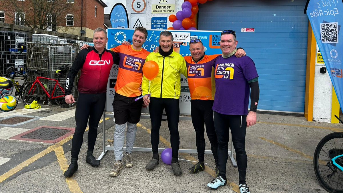 #FundraiserOftheMonth for March 24 was awarded to Phil, who was moved by the bravery of Theo, a colleague’s son who’s been battling an aggressive form of cancer. Transport Manager, Phil has raised over £40,000 cycling 1300 miles. Thank you Phil. bit.ly/3JG7g09.