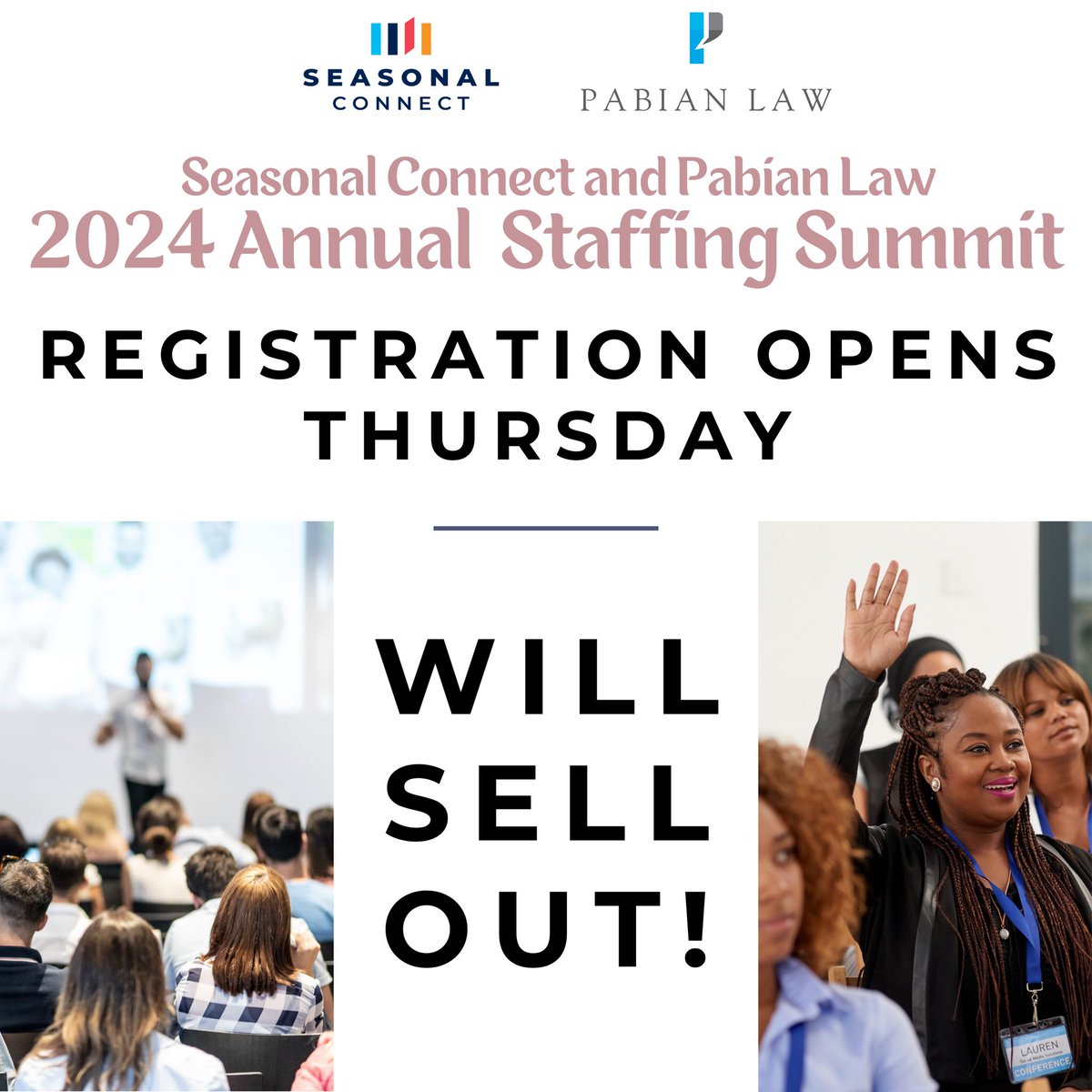 ConnectSeasonal's tweet photo. Registration opens THIS Thursday - this is an event you don’t want to miss! Stay tuned for more information. https://t.co/UyXKH2I7GF
