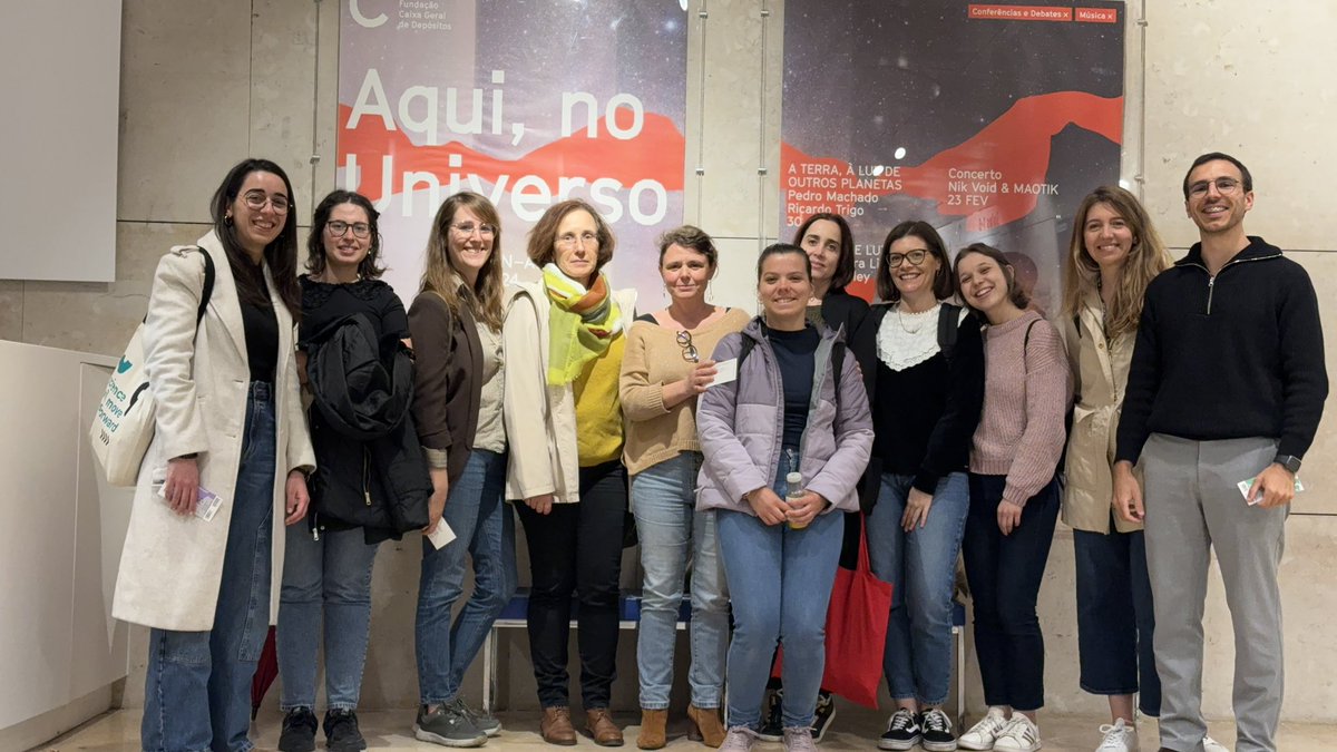 A última saída do mestrado em comunicação de ciência @nova_fcsh @itqbnova levou-nos à conferência “Desde a noite dos tempos”, organização @Culturgest e @IAstroPT, apoio @scicomPT. Para a semana discutimos como se montam e avaliam este tipo de iniciativas culturgest.pt/pt/programacao…