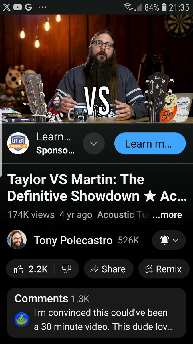 Taylor  V Martin - Which guitar company is the best... Let's see. @TaylorGuitars @MartinGuitar youtu.be/-ivSewZwsGk?si…