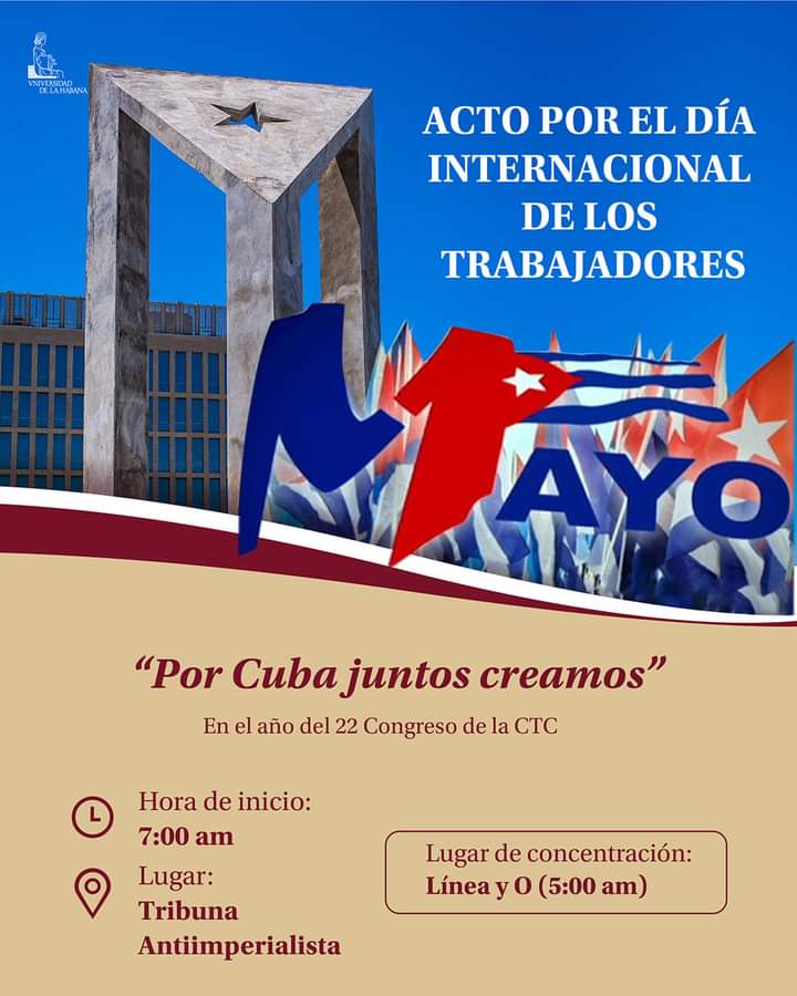 🇨🇺 #TransporteCuba unido celebrando el día internacional de los trabajadores. #PorCubaJuntosCreamos