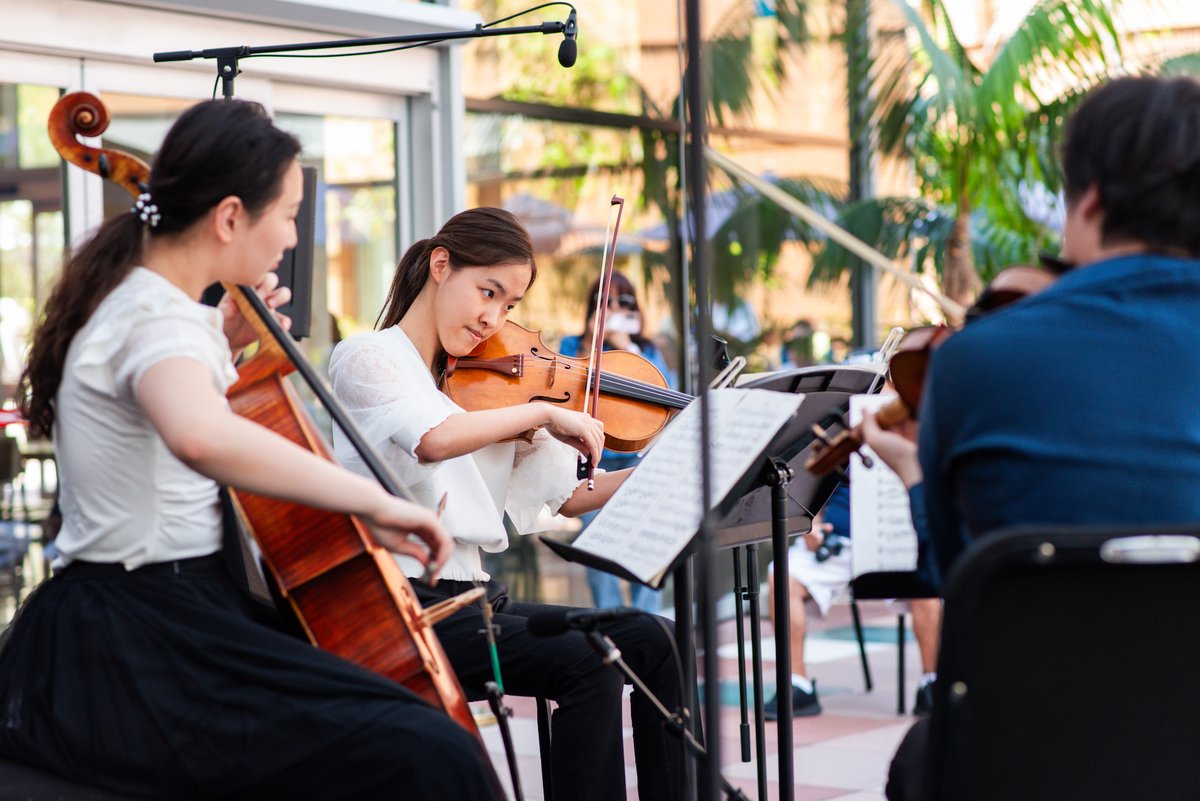 Our final lunchtime Concerts at Colburn is Wednesday May 1 at 12pm on the @ColburnSchool plaza. Message your coworkers, plan your takeout & enjoy lunch outside experiencing the talent from this world class performing arts school. #lifeisbetterinperson #dtla