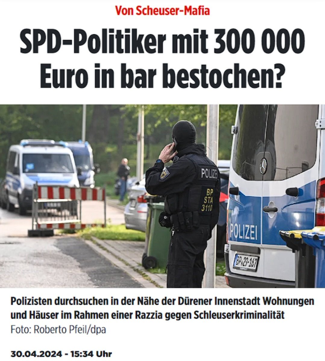 #SPD Politiker mit 300.000 € in bar bestochen. SKANDAL! Ich fordere ein Parteiverbotsverfahren gegen die @spdde. Wer noch? 🇩🇪 #Schleuser #Faeser #Maischberger #Lanz