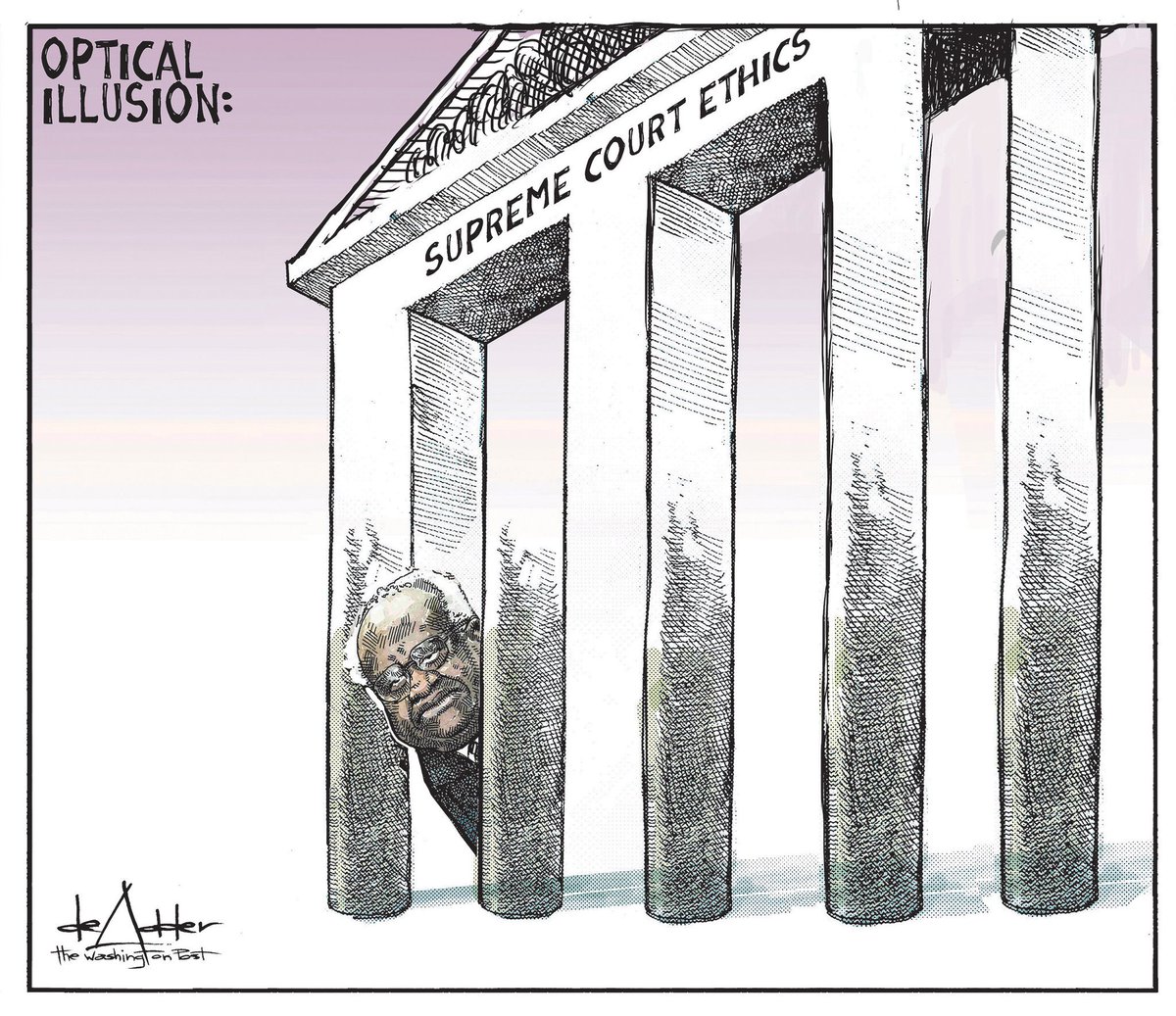 Clarence Thomas should not be on the Supreme Court. His presence is an ongoing stain on the integrity of the judiciary.