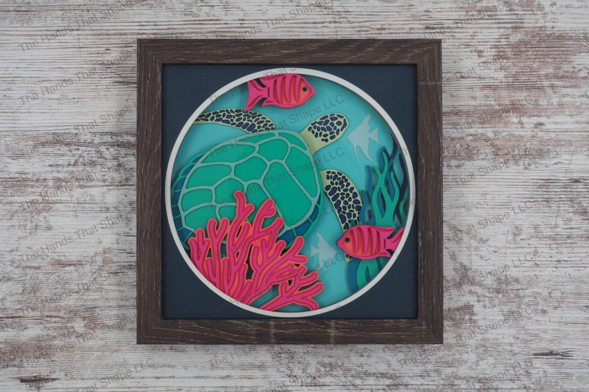 Sea Turtle Layered Paper Art Shadow Box #thehandsthatshape #shophandmade
$29.95
➤ thehandsthatshape.com/shop/p/sea-tur…