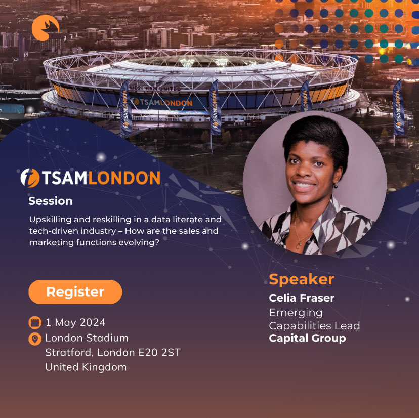 Looking forward to speaking at The Summit for Asset Management (TSAM) tomorrow!

#assetmanagement #clientexperience #emergingcapabilities