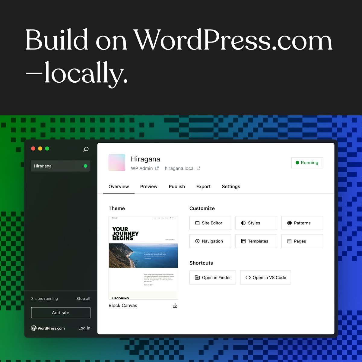 Been wondering what you can do with Studio by WordPress.com? Check out our blog post at wpcom.co/studioblogx & watch a few behind-the-scenes snippets 📷 📷