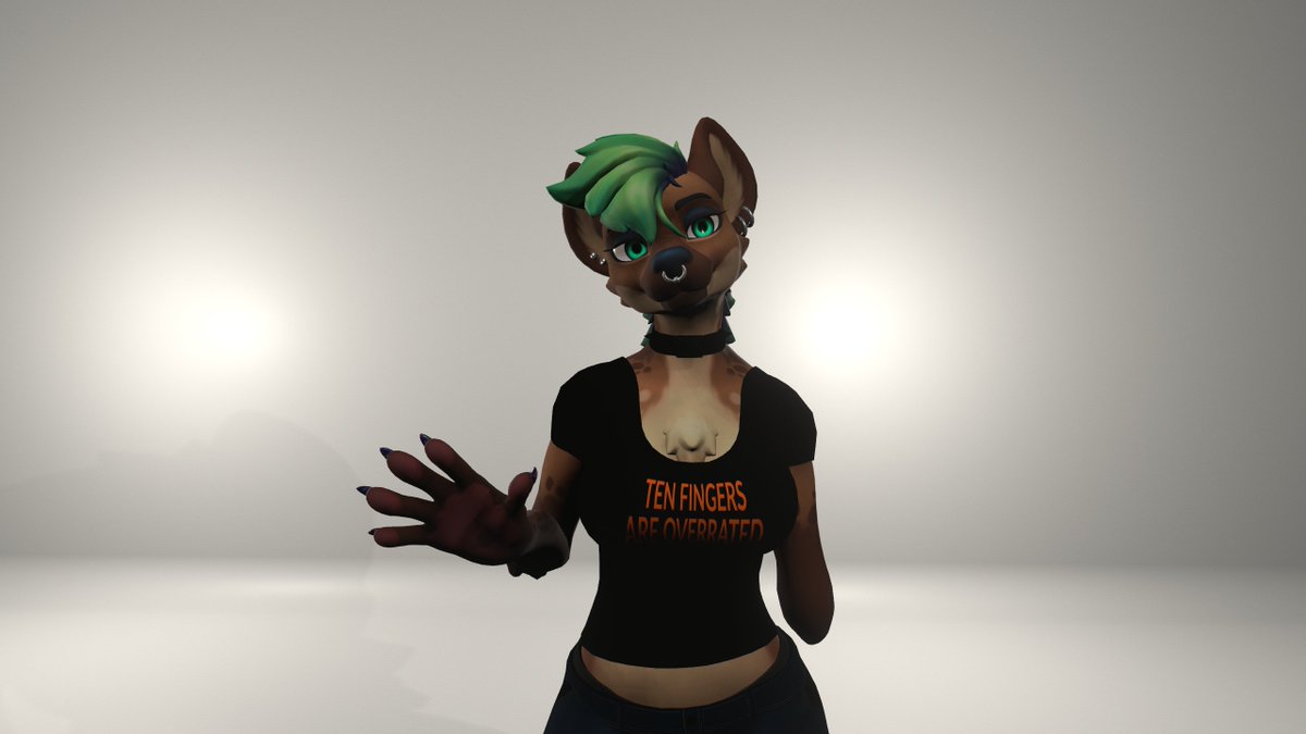 Today is the last day of Limb Difference Awareness Month, so here's a picture of my VRChat avatar with a favorite t-shirt!  Absolutely based on IRL me :)
#LLLDAM