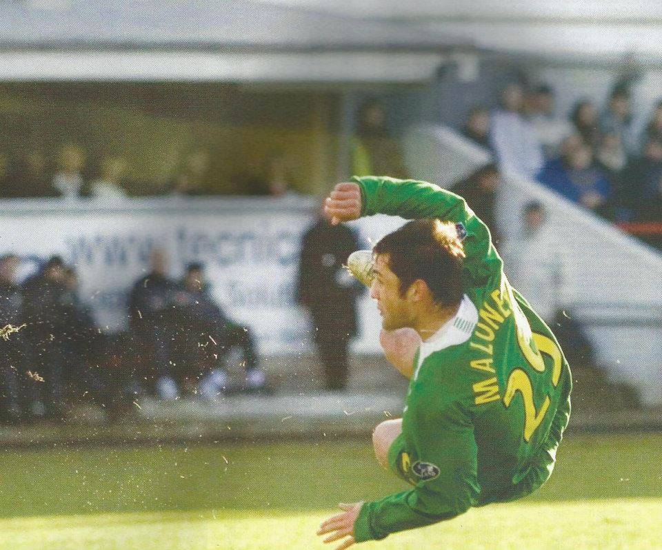 Wee Shaun scores with THAT goal at Dunfermline in 2006. Some goal it was.