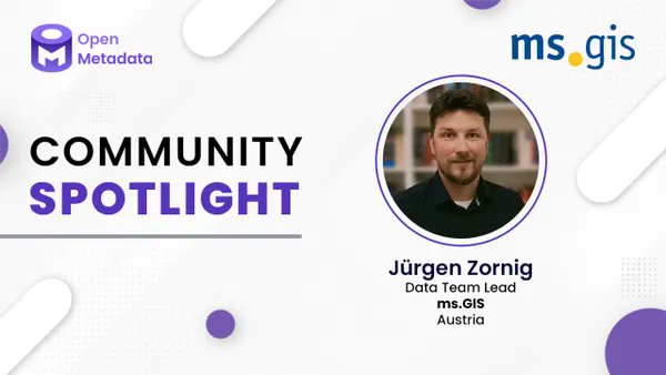 Join us for the OpenMetadata community meeting next week on May 8th at 9:00am PST! 🗓️ 

We are excited to feature Jürgen Zornig from ms.GIS in our Community Spotlight.  Jürgen will discuss the spatial connector that his team built with OpenMetadata, which earned them the