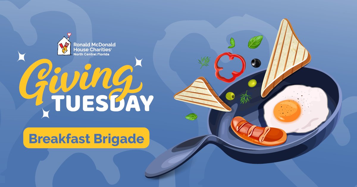Rise and shine as our Breakfast Brigaders this #GivingTuesday! 🌞 As a volunteer, you'll bring a team to deliver or cook a nutritious, well-balanced breakfast, ensuring our families start their day right. 🍳 Get involved at bit.ly/NCFVisitingChef. #KeepingFamiliesClose #forRMHC