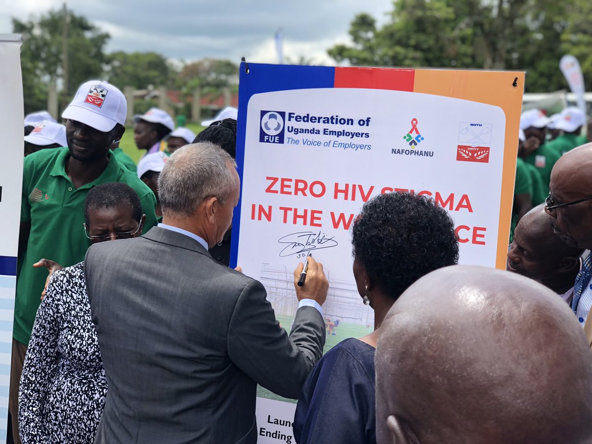 Ahead of Int. Labor Day (May 1st), GNP+ collaborated w/ @NAFOPHANU for the launch of their 'Workplace Guide on Ending Stigma and Discrimination associated with HIV in Uganda'. This work is made possible under the Global Partnership where GNP+ is a community convener along side…