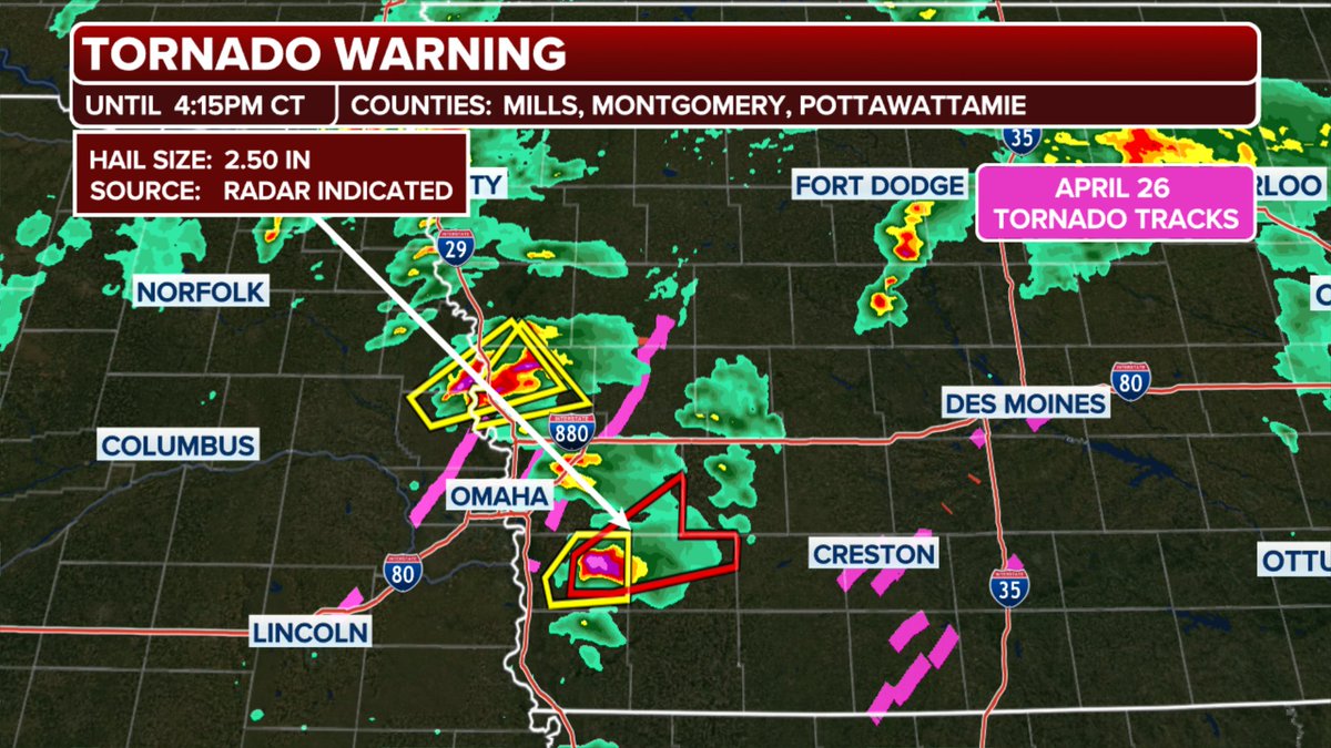 Tornado warning within a few miles of previous tornado damage @IanOliverWX has the latest on @foxweather Live coverage: foxweather.com/live