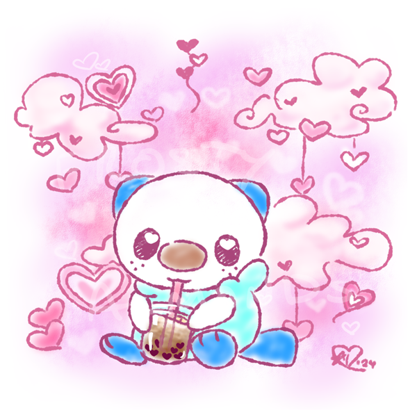 (Almost) Daily Oshawott 485. Today's Wott was commed by apple_pi_pudding on IG. TY for the support. <3 #Pokemon